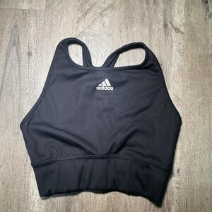 Adidas black sports bra, Size S